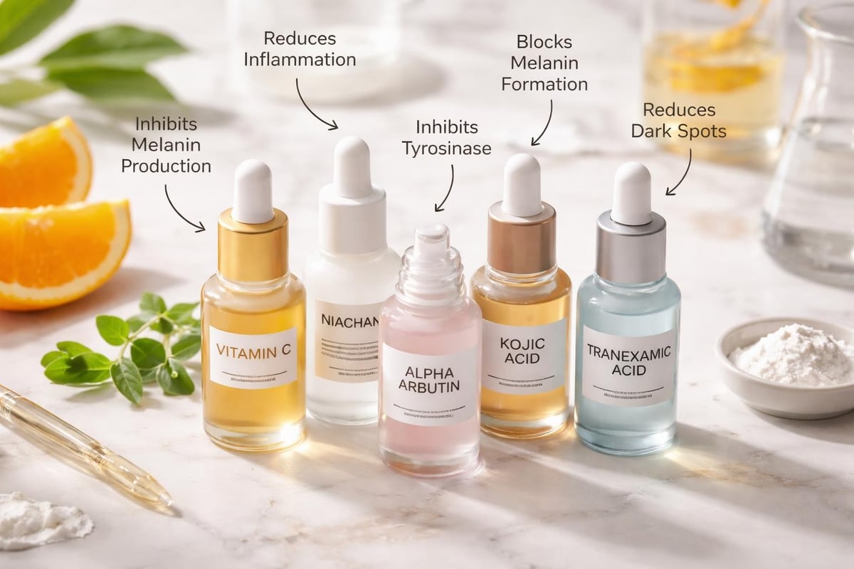 Active ingredients in brightening serums