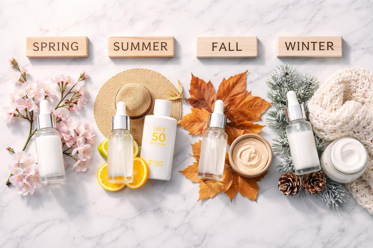 Seasonal brightening routine adjustments