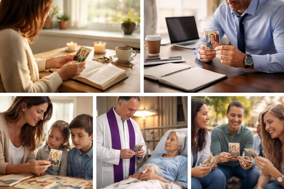 Prayer cards in daily Catholic life