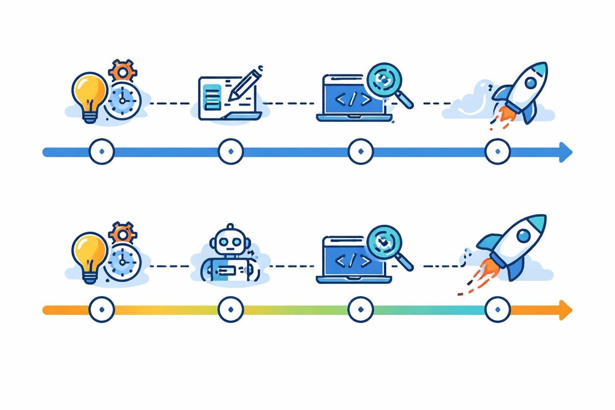 AI-accelerated web development workflow