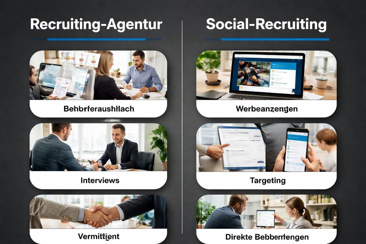 Recruiting-Prozess Vergleich