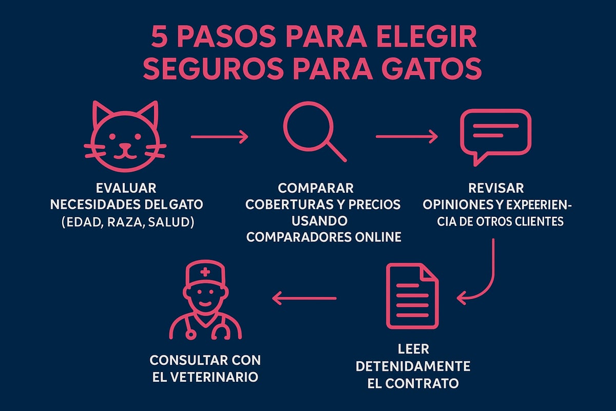 Seguros Para Gatos: Guía Esencial Para 2026 3 Cómo elegir el mejor seguro para tu gato paso a paso