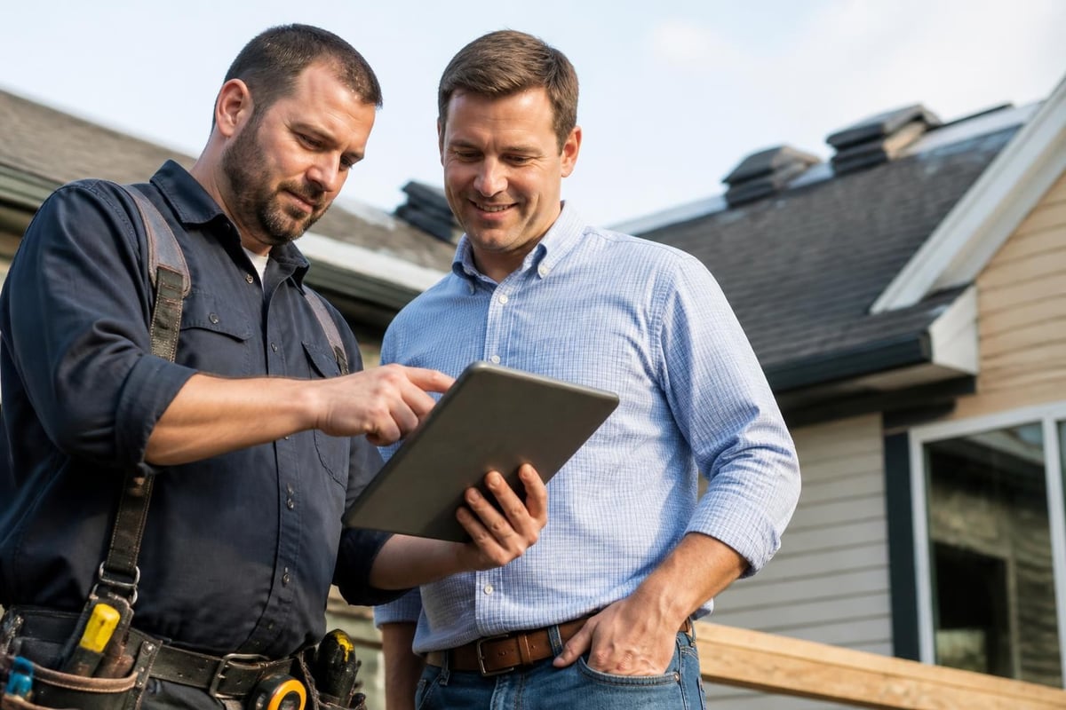 Customer reviews influencing roofing decisions