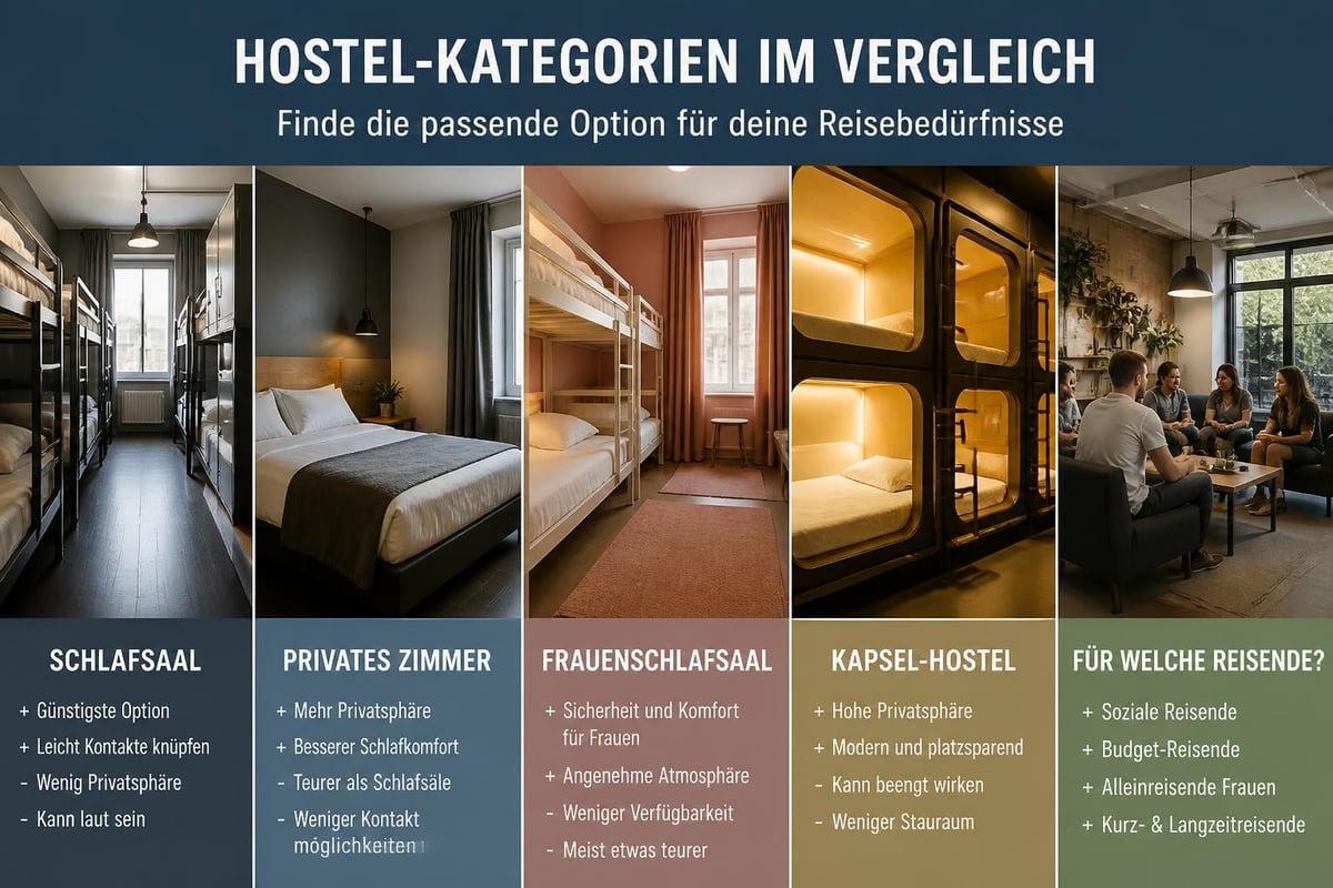 Hostel-Typen Übersicht