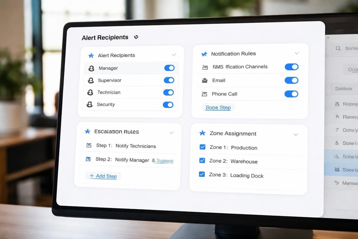 Alert configuration dashboard