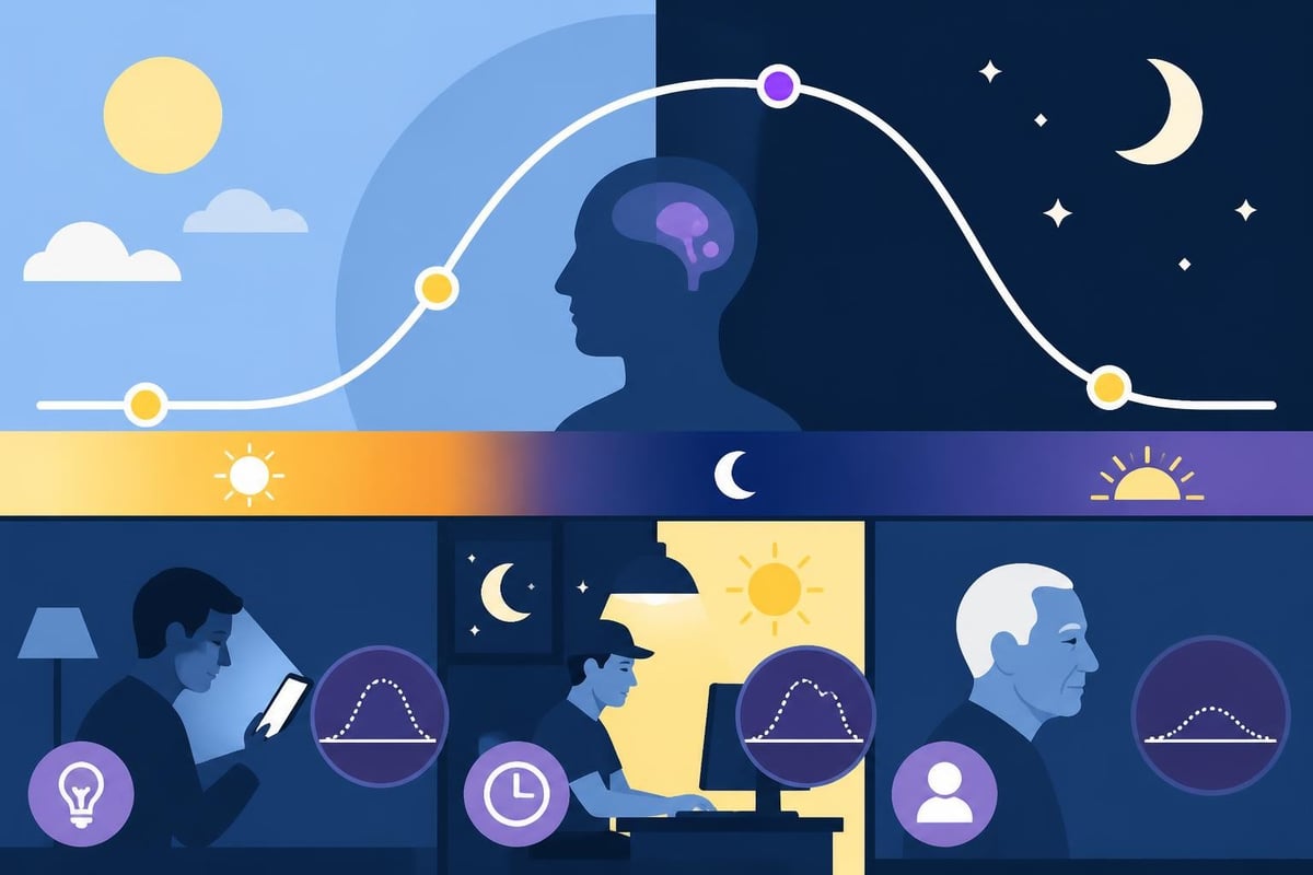 Melatonin production cycle and disruption factors