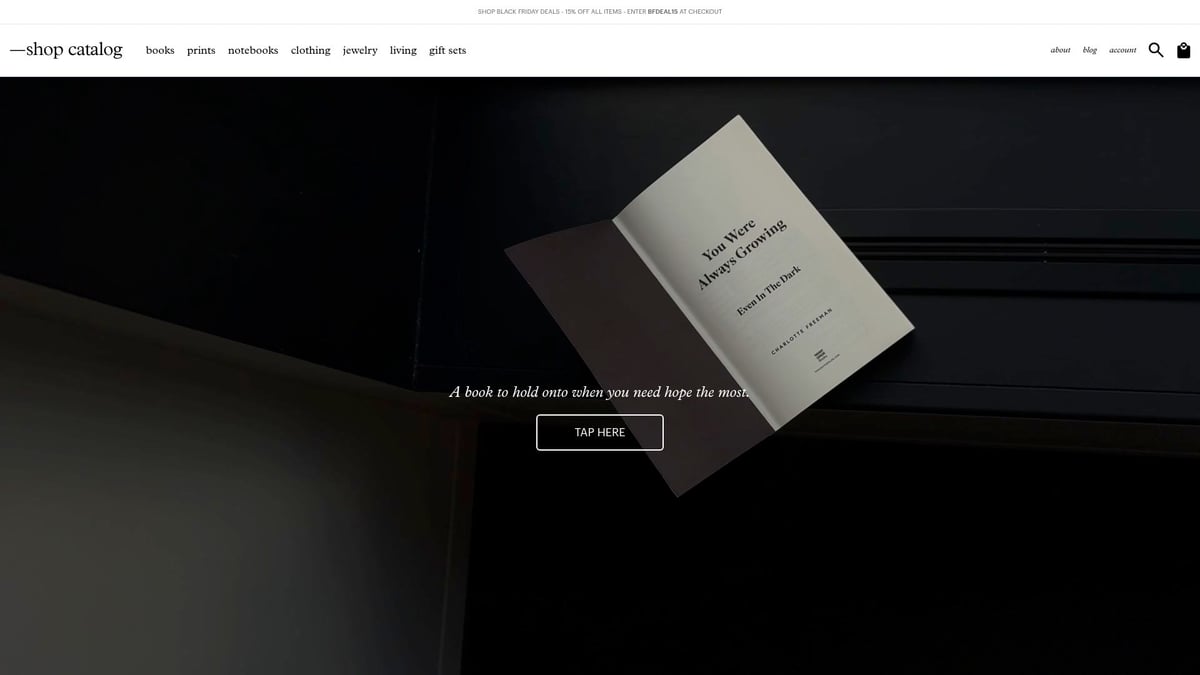 7 Inspirerende Website Voorbeeld Designs Voor 2026 - Shop Catalog – Minimalistische Online Boutique