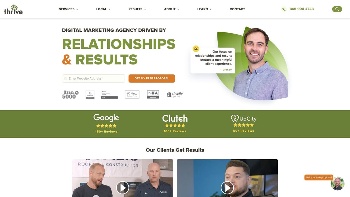 7 Best Marketing Companies for Small Businesses in 2026 - Thrive Internet Marketing Agency