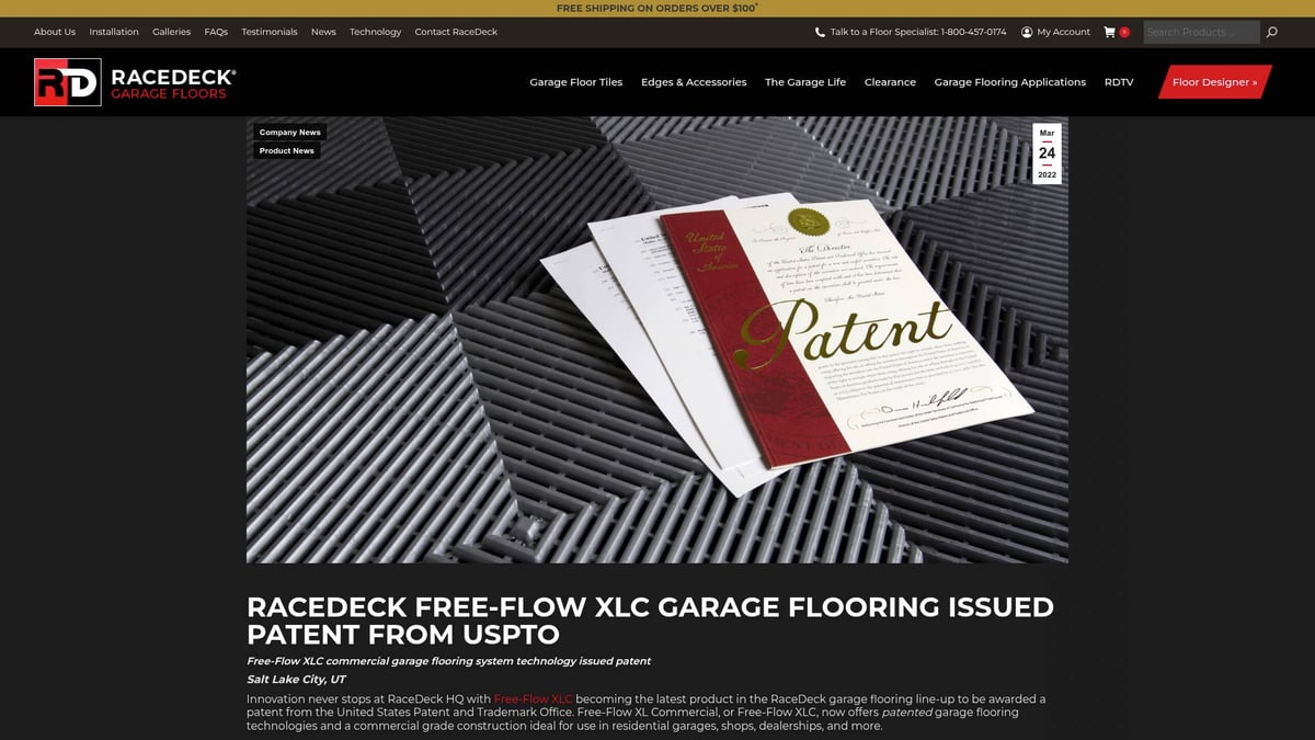 7 Best Garage Floor Tiles Cheap Options for 2026 - RaceDeck Free-Flow Open Rib Garage Flooring