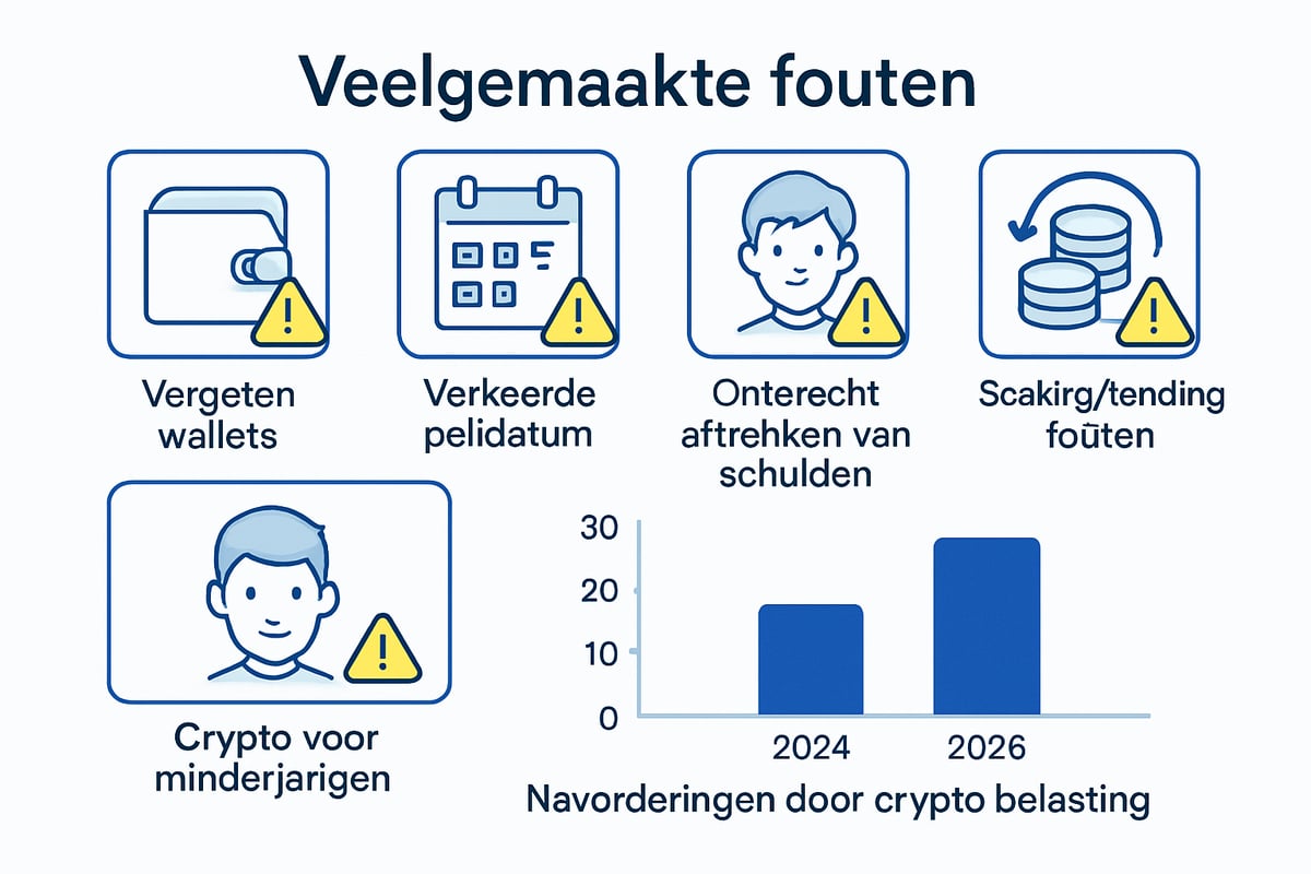 Veelgemaakte Fouten en Risico’s bij Crypto Belastingaangifte