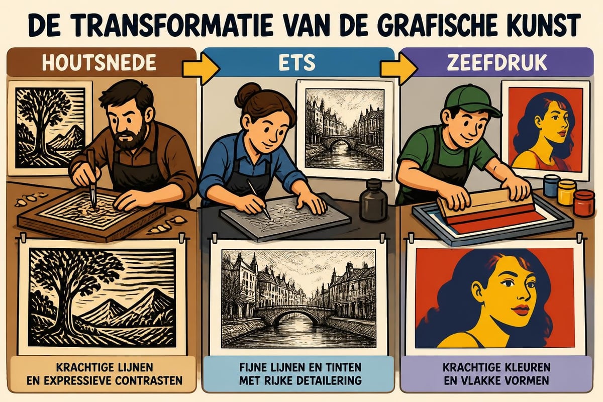 Evolutie van grafika druktechnieken