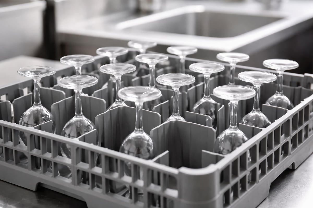 Specialiseret glasbakke design