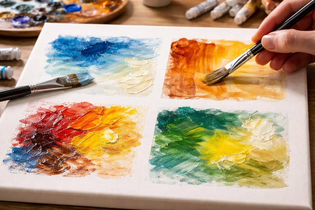 Oil paint properties and layering techniques