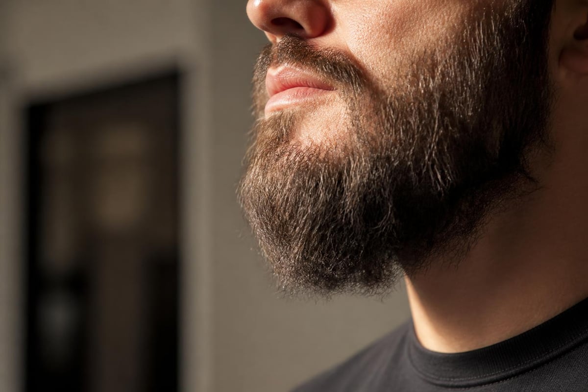 Sebum production versus beard demand