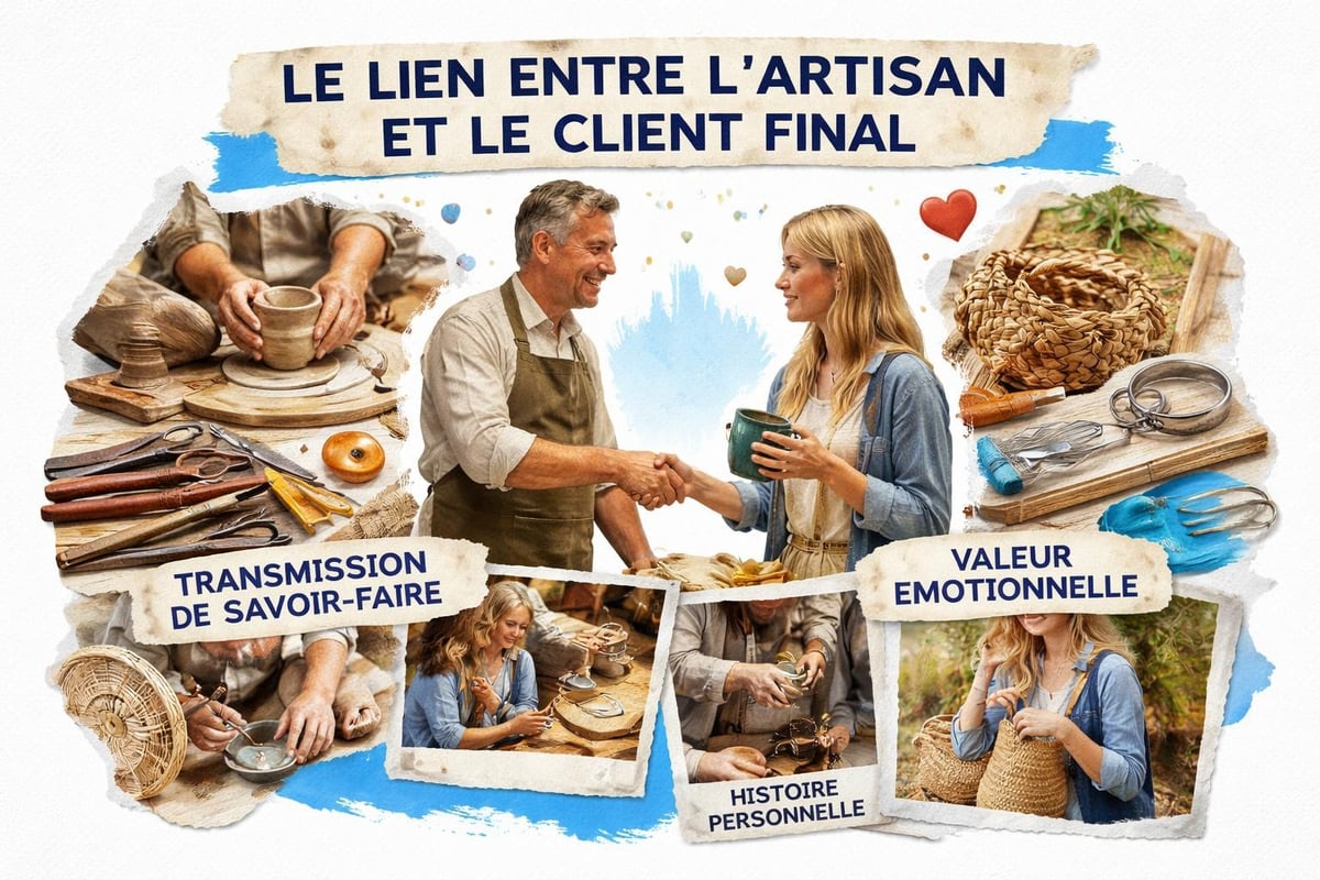 Artisan créant un cadeau unique