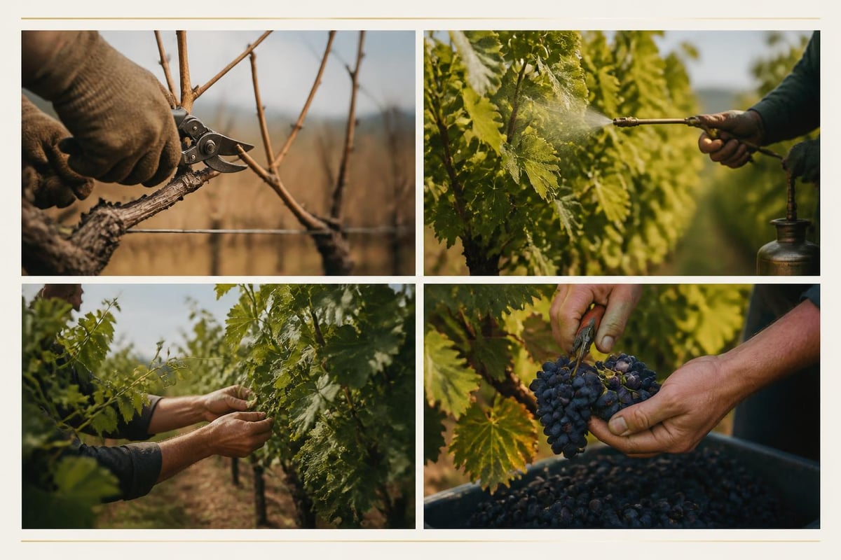 Seasonal vineyard rhythm