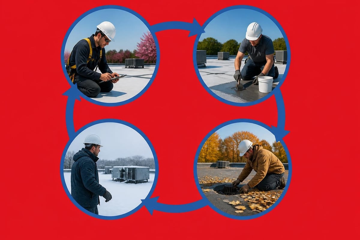 Commercial roof maintenance schedule