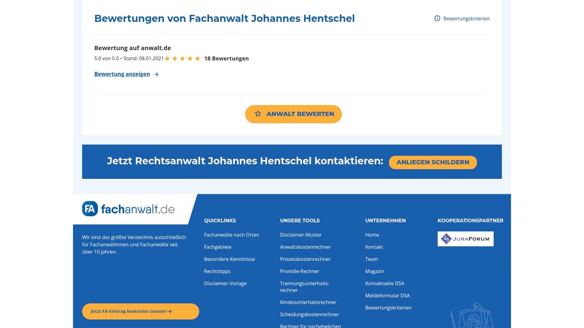 Top 7 Anwälte Für Baurecht 2025: Experten Im Überblick - Johannes Hentschel – Göttingen