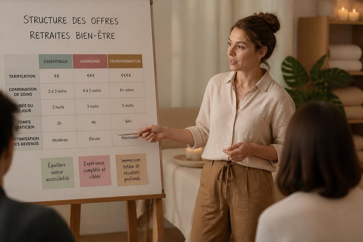 Spa retreat booking and revenue model