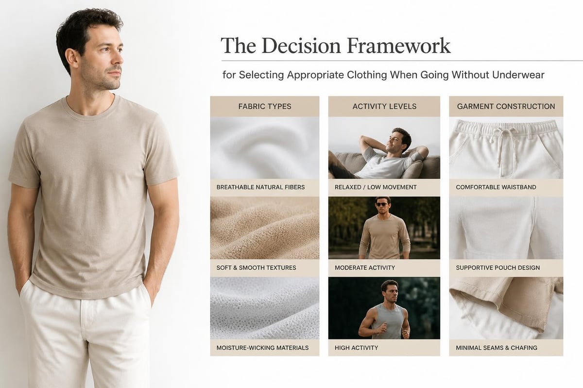 Choosing garments for underwear-free wear
