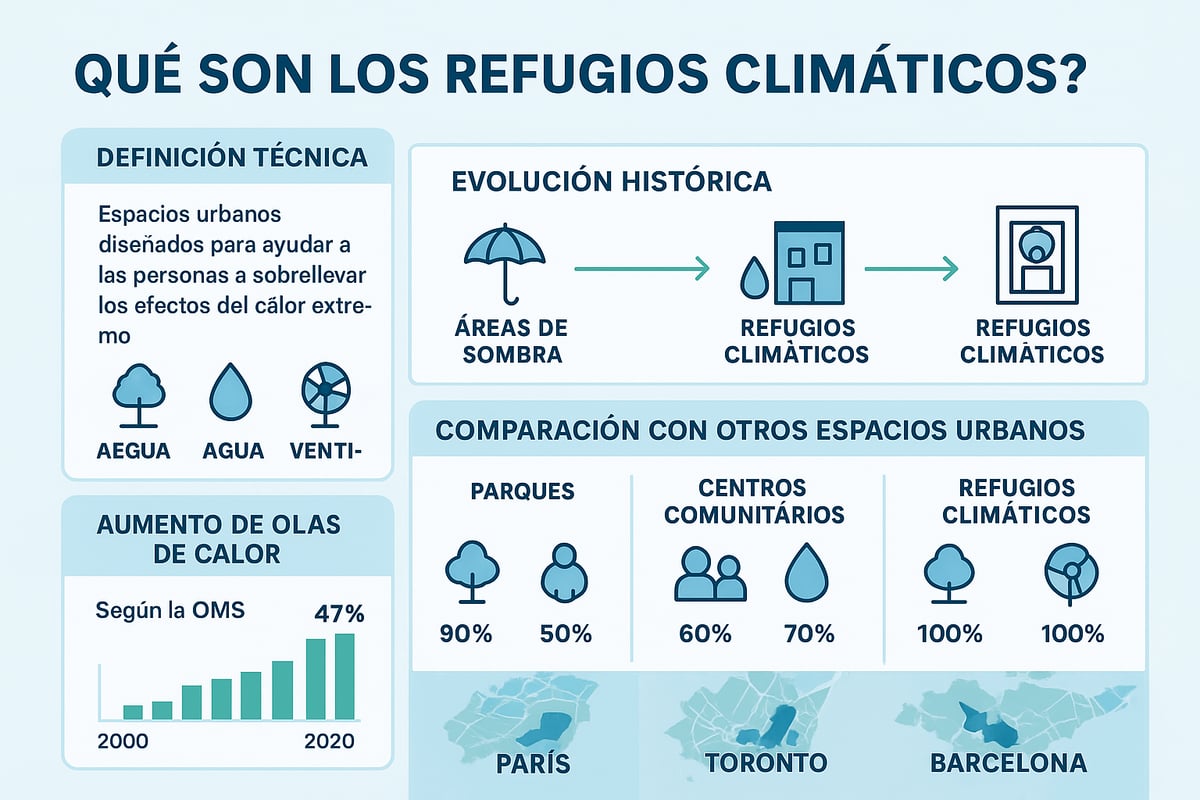 ¿Qué son los refugios climáticos? Definición y contexto