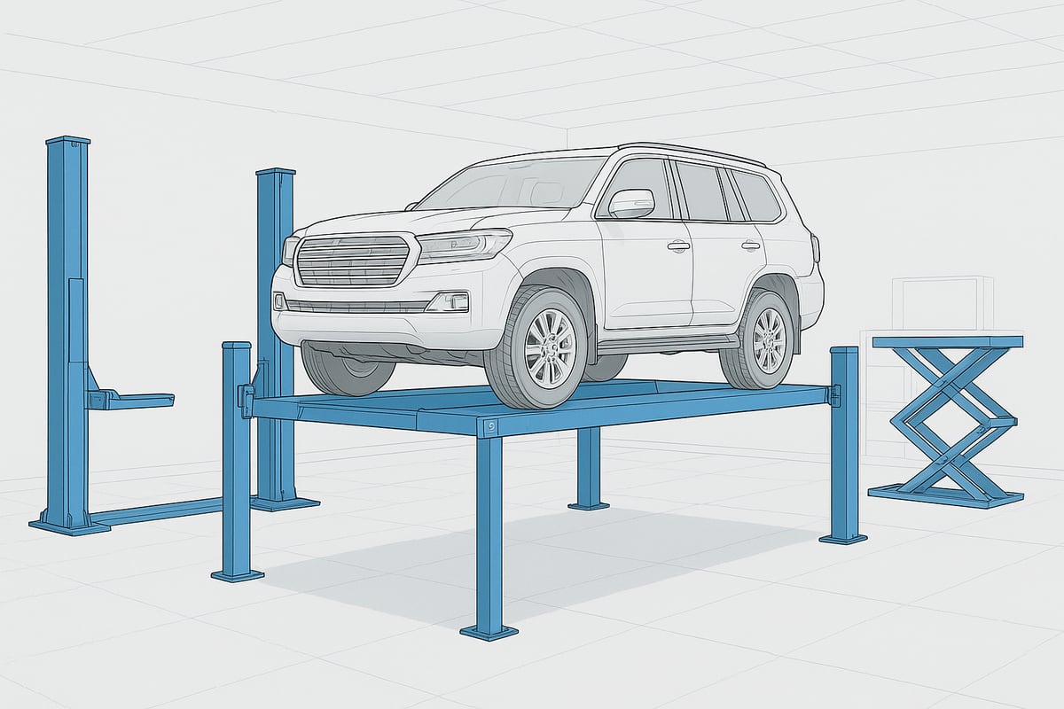 Understanding 4 Post Vehicle Lifts: Basics, Benefits, and Applications
