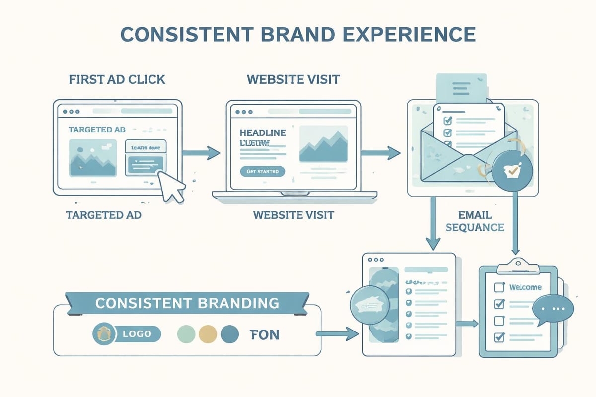 Customer journey with consistent branding