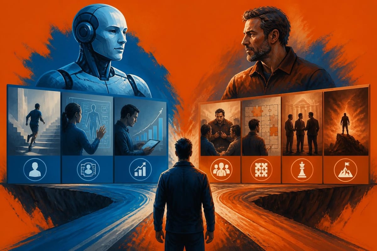 AI versus human coaching value