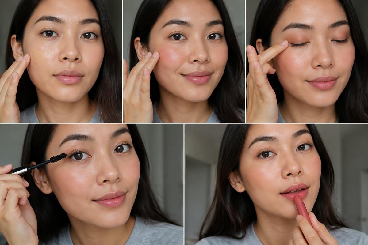Quick vegan makeup routine steps