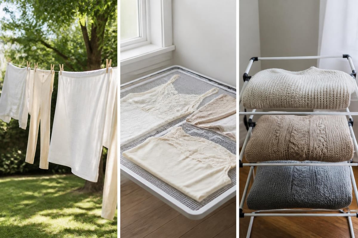 Air drying methods