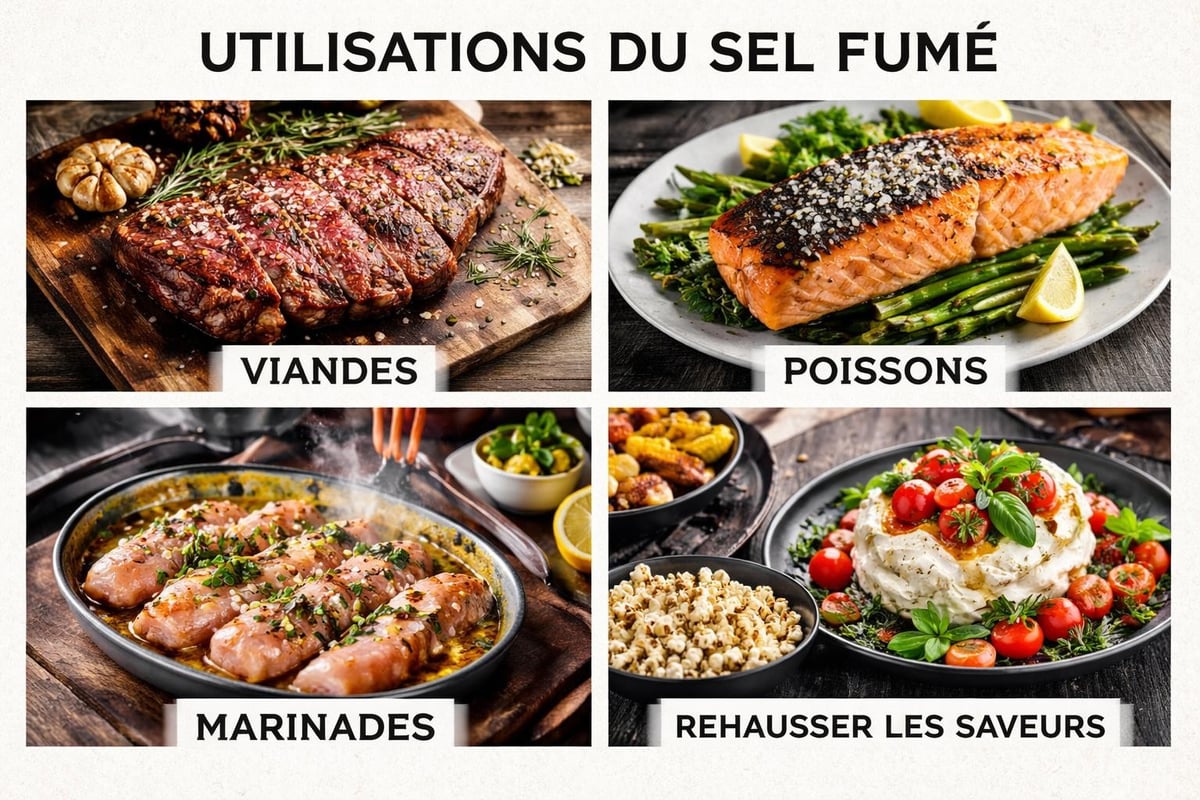 Smoked salt culinary applications