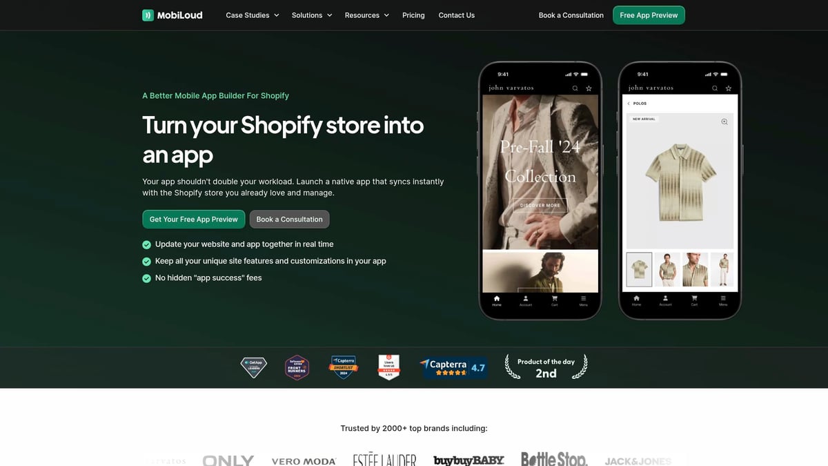7 Shopify App Development Services to Boost Your Store in 2026 - MobiLoud – Conversion de boutique Shopify en app mobile native