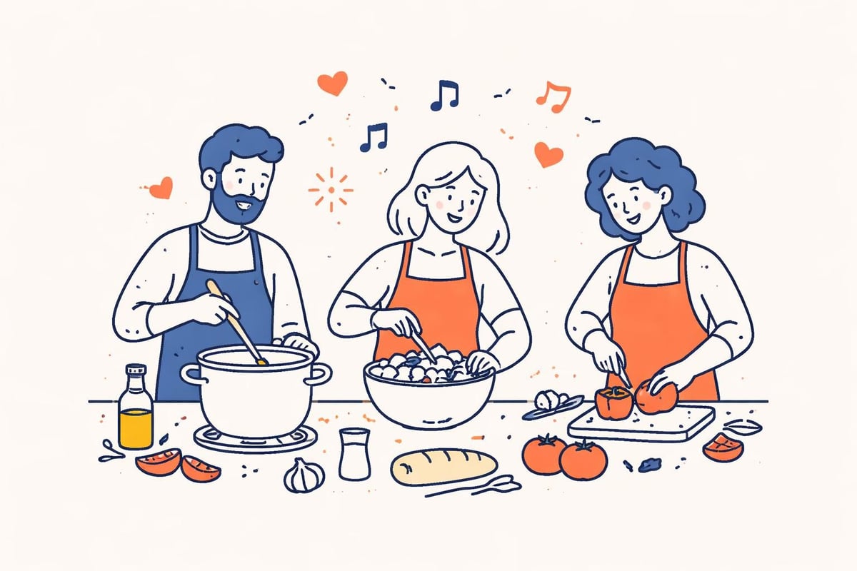 Gemeinsames Kochen verbindet Menschen