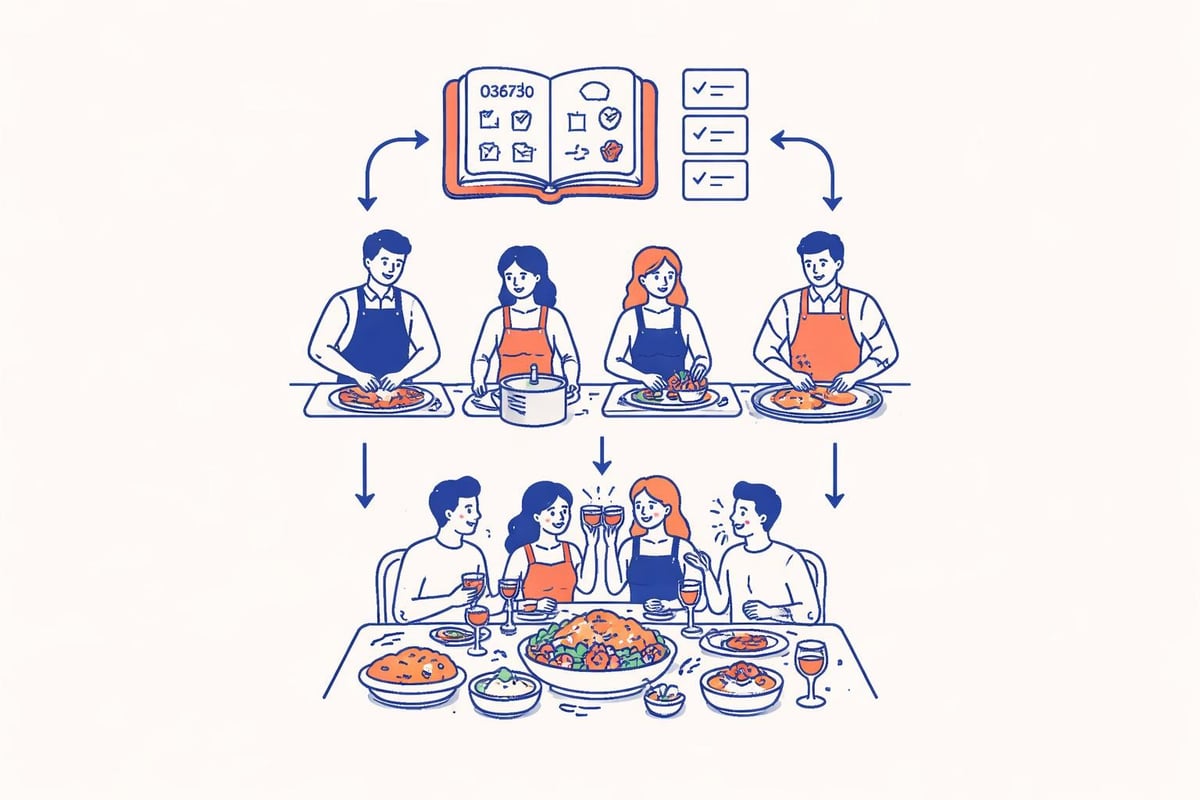 Erfolgreicher Kochabend durch Organisation