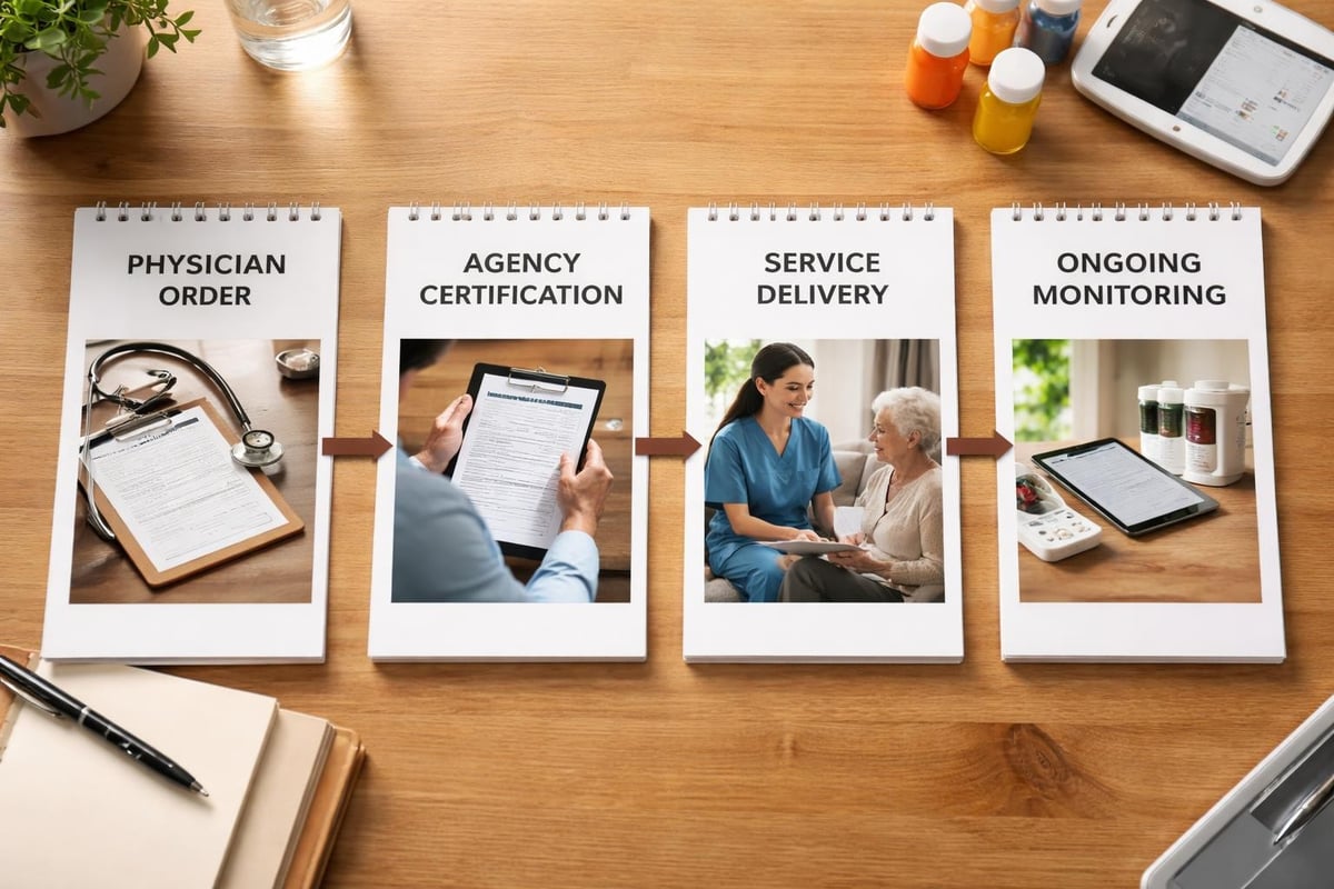 Medicare Home Health Care: Coverage & Eligibility Guide 2 Medicare home health coverage process
