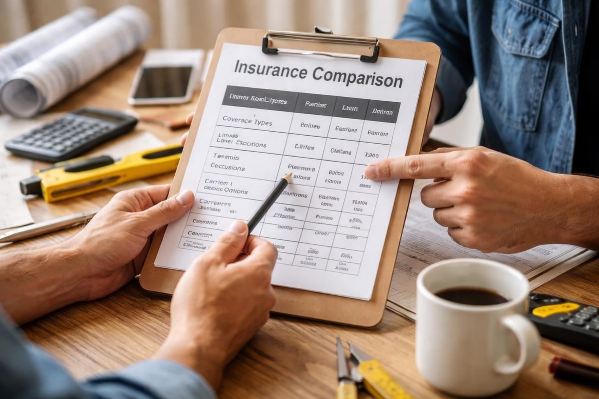 Handyman insurance policy selection process