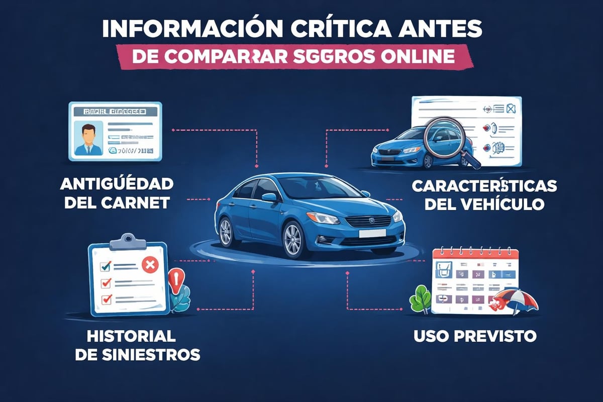 Compara on line: Guía completa para comparar seguros 2026 1 Datos importantes para comparar seguros