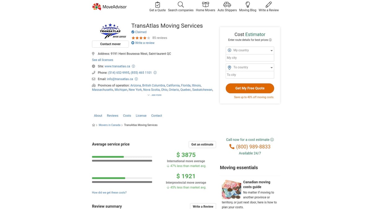 8 Top Toronto Movers to Trust in 2025 - TransAtlas Moving Services