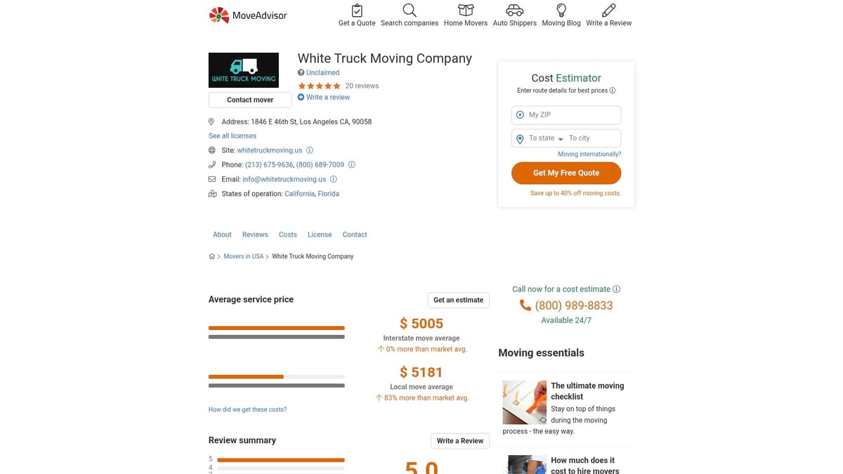 8 Top Toronto Movers to Trust in 2025 - White Truck Moving Company