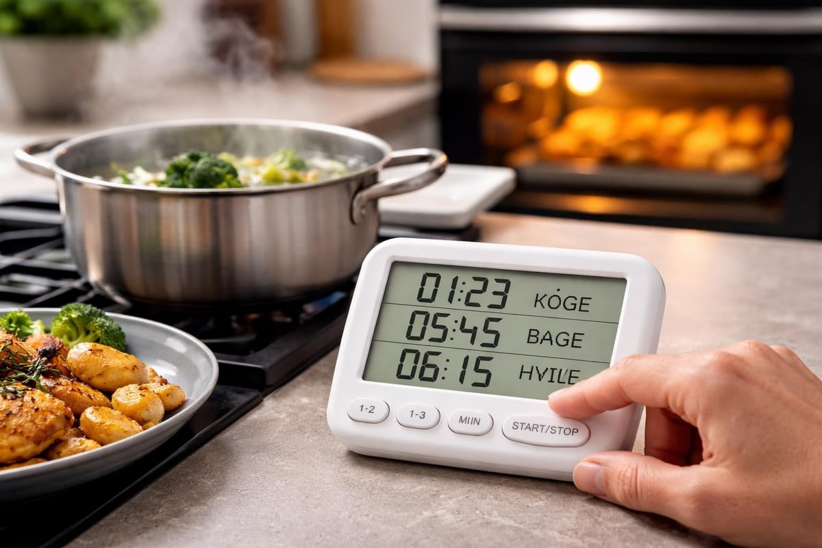 K&oslash;kken timing workflow