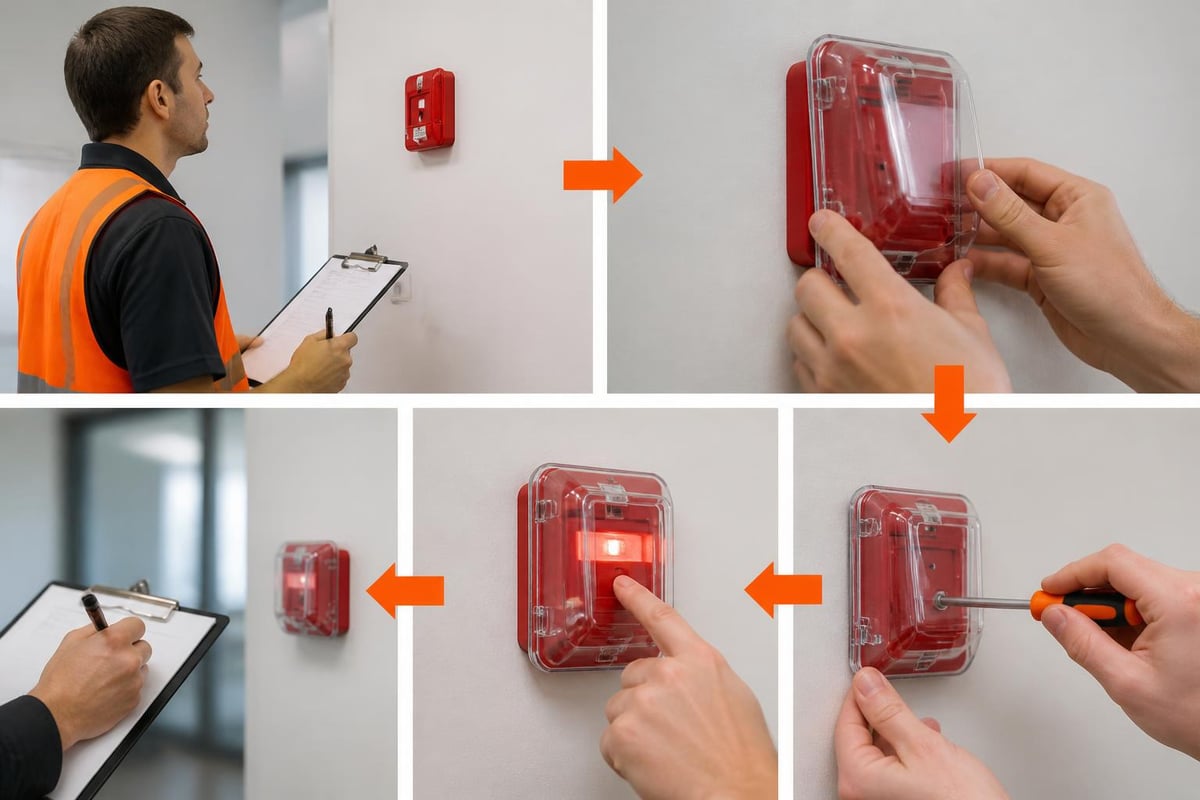 Fire alarm cover installation
