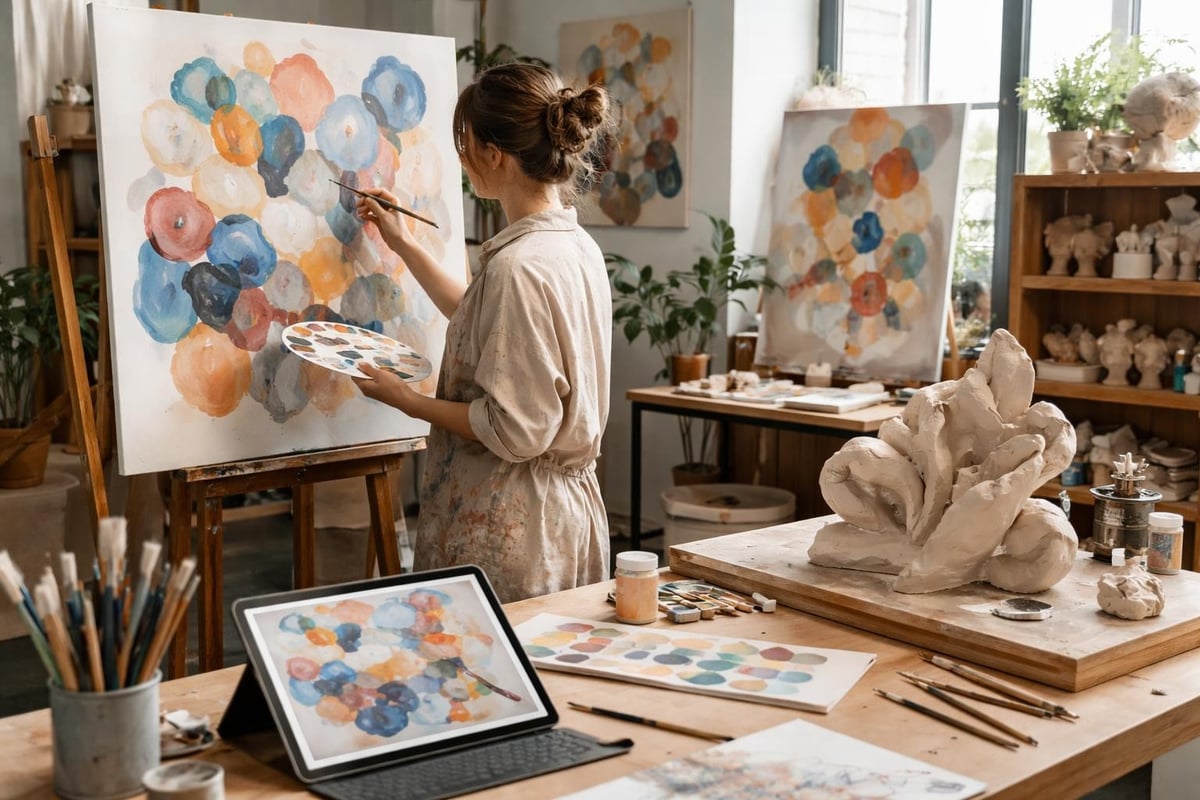 Multi artist creative process