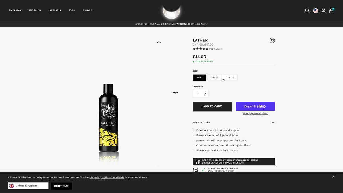 7 Melhores Produtos Para Lavar Carro em 2025 - Champô Auto Finesse Lather Car