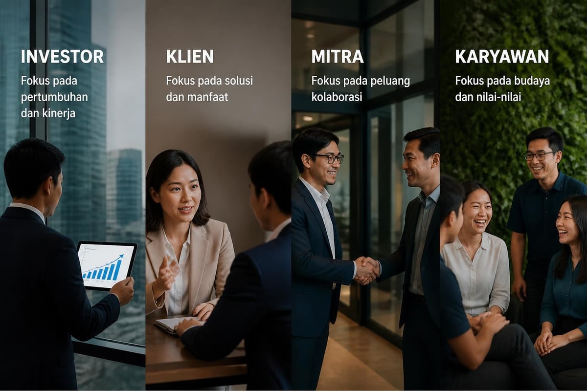 Company profile content adaptation