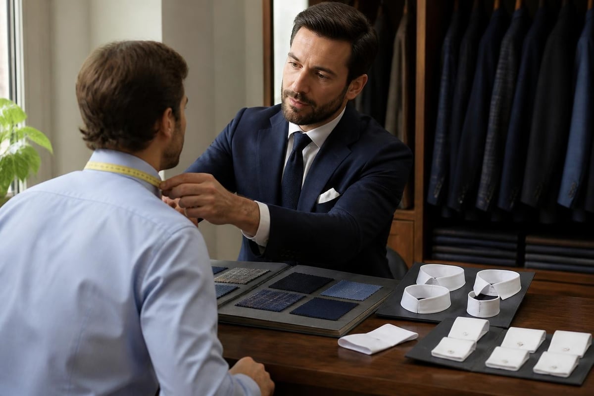 Bespoke shirt consultation process