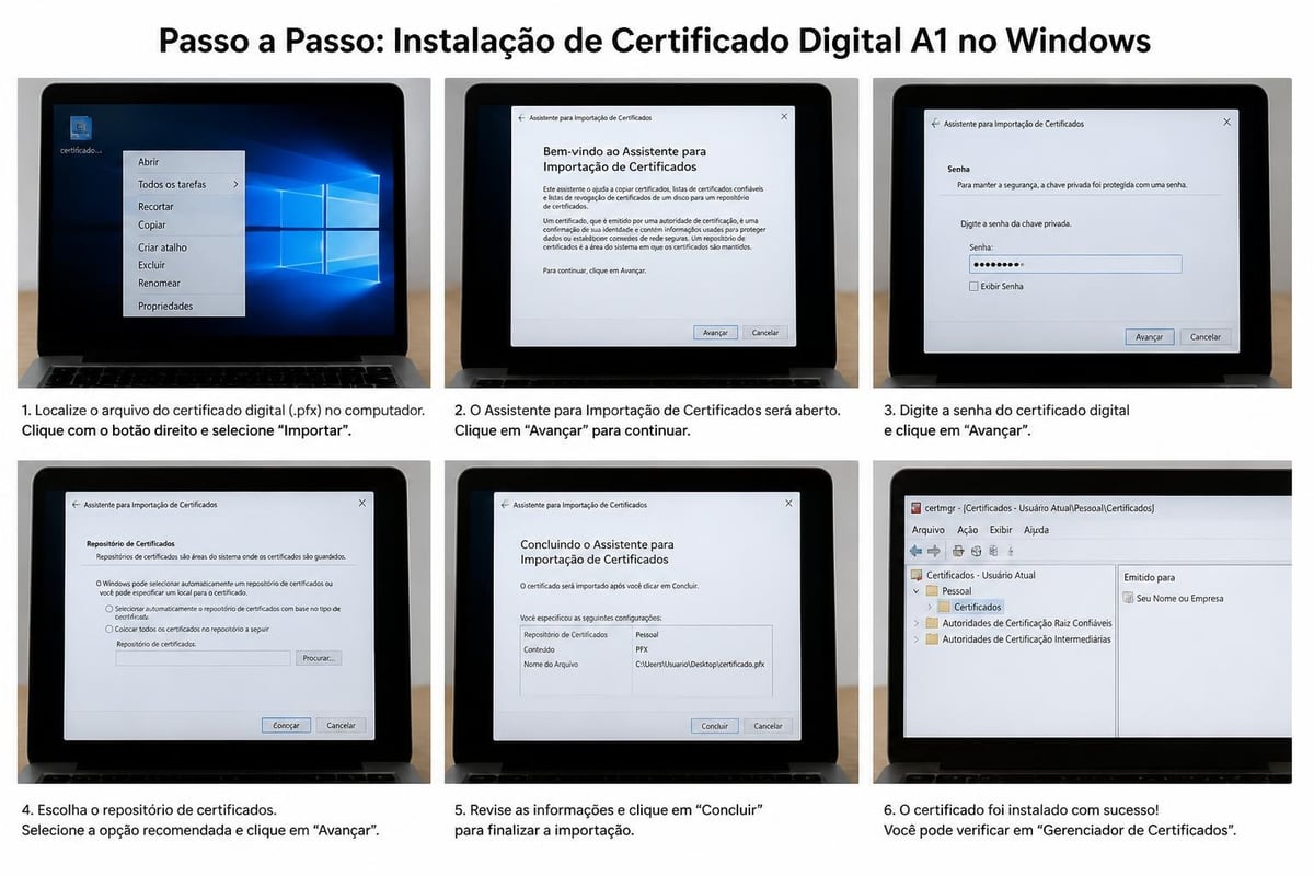 Processo de instalação no Windows