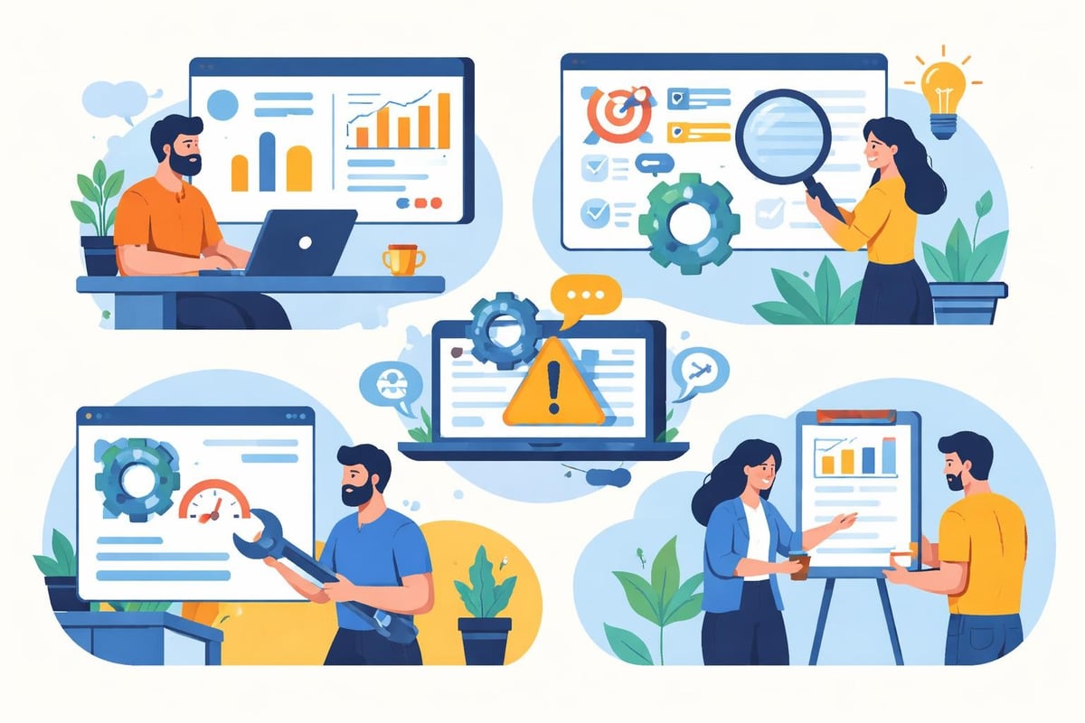 SEO workflow visualization