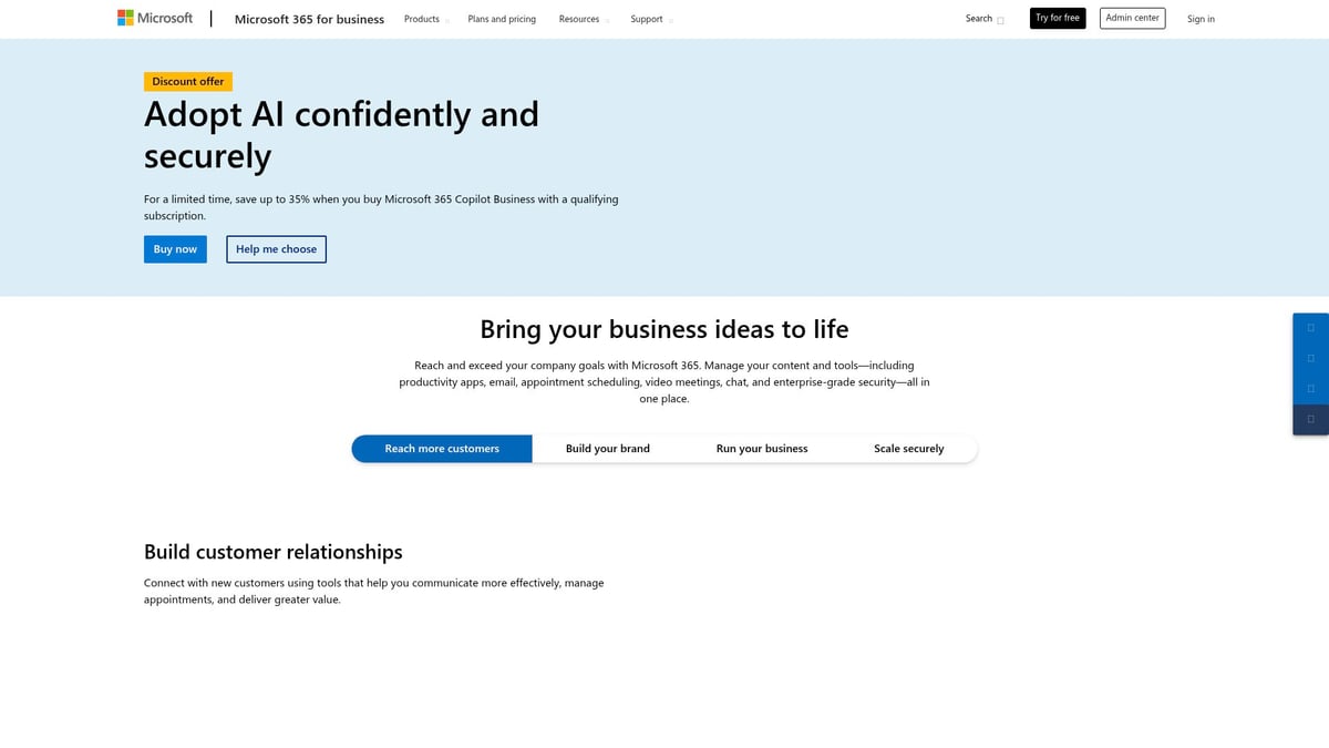 7 Essential Secure Email for Small Business Solutions 2026 - Microsoft 365 Business Premium