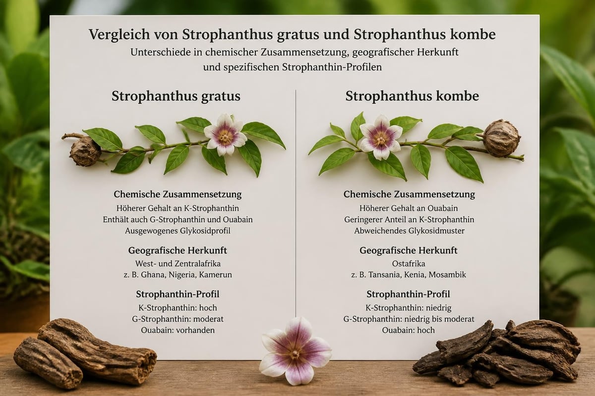 Strophanthus gratus vs kombe