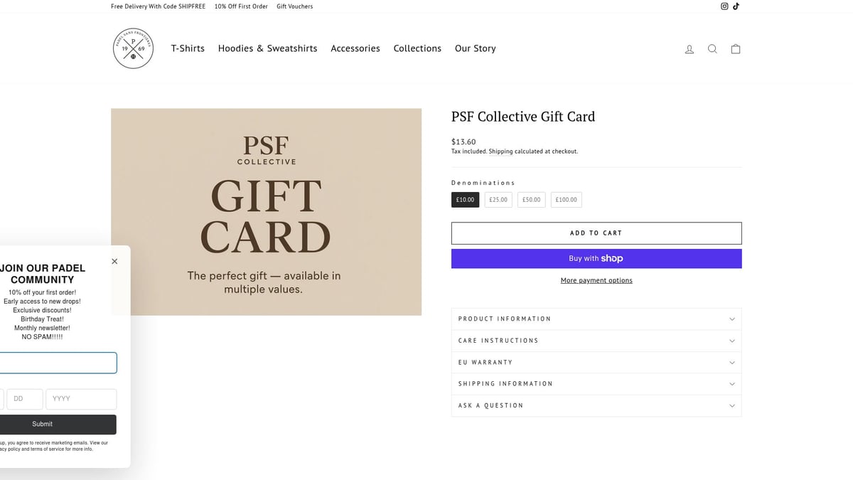 7 Must-Have PSF Padel Clothing Pieces for 2026 - PSF Collective Gift Voucher